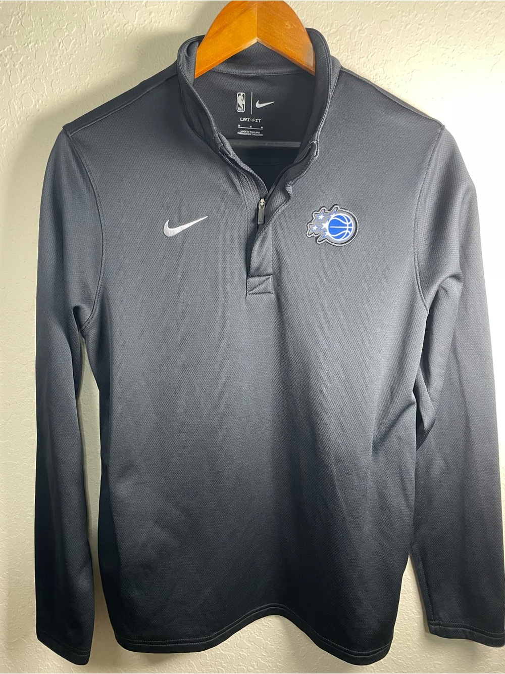 Nike Orlando Magic NBA Authentic Coaches Quarter-Zip Dri-FIT Top Black Men’s M